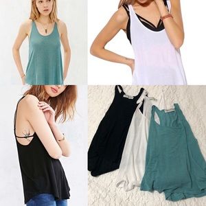 3 Urban Outfitters Project Social T Deep ScoopTank